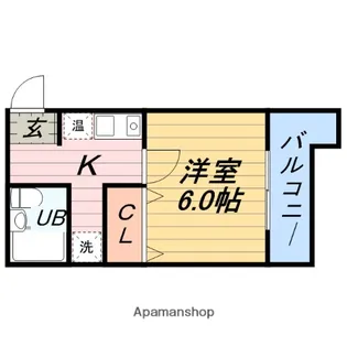 サンライン成育【610号室】の間取り
