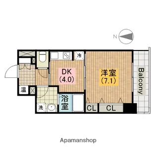 クローバー・ビュー上本町【2階】の間取り