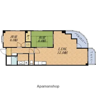 サンライズツイン関目2号館【5階】の間取り