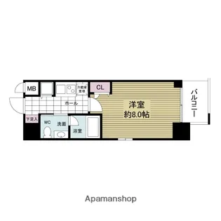 ISM谷町六丁目【11階】の間取り