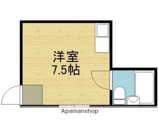 島之内ロイヤルハイツ【202号室】の間取り