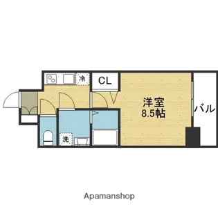 ララプレイス四天王寺夕陽ヶ丘【10階】の間取り