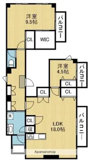 プレナード瑞起【2階】の間取り