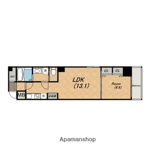 REIOS谷町【10階】の間取り
