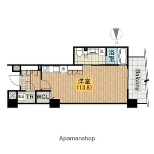 ロイヤルパークス桃坂【9階】の間取り
