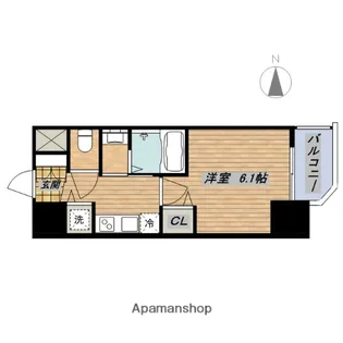 Live Casa本町【6階】の間取り