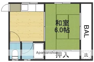 清水谷喜多ビル【3階】の間取り