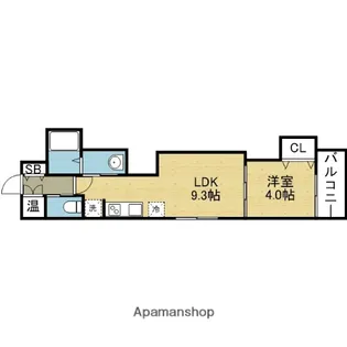 BOMIORA寺田町【2階】の間取り