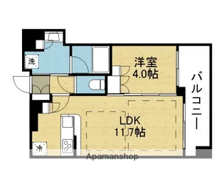 シティタワー大阪本町【34階】の間取り