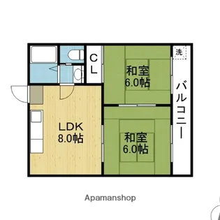 南野マンション【607号室】の間取り
