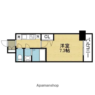 ソルテラスOSAKA MID EASTクレアスト【8階】の間取り