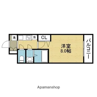 ソルテラスOSAKA MID EASTクレアスト【3階】の間取り