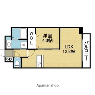 CHERRY BLOSSOM 五条通【12階】の間取り