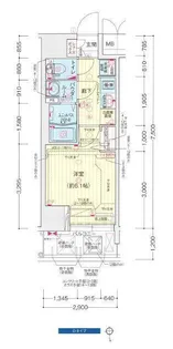 プレサンス天満橋ヴェルエラ【0204号室】の間取り