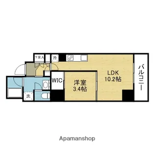 アーバネックス天満橋FRONT【1003号室】の間取り