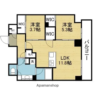 アーバネックス天満橋Front【3階】の間取り