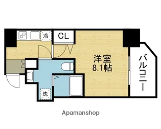 エグゼ堺筋本町【10階】の間取り