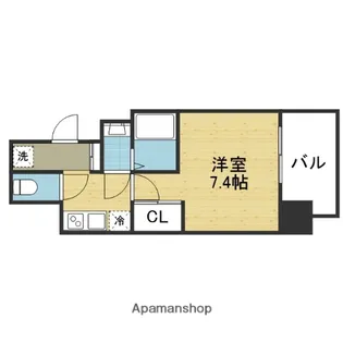 エグゼ堺筋本町【8階】の間取り