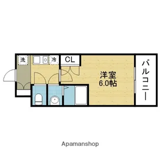学生会館 CAMPUS TERRACE大阪緑橋【125号室】の間取り