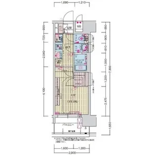 プレサンス長田レジェール【11階】の間取り