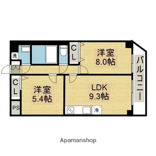 リアライズ今里南【3階】の間取り