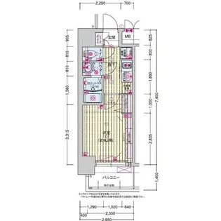 プレサンス鶴橋トレヴィエ【4階】の間取り