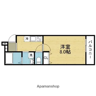 フジパレス俊徳道?番館【3階】の間取り