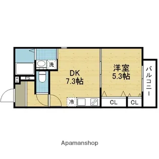 フジパレス弥刀駅北?番館【3階】の間取り