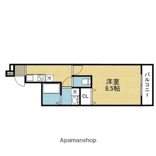 1Kの間取り画像