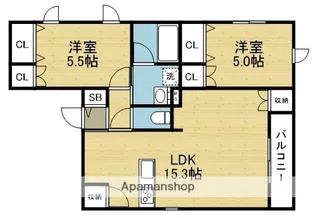 (仮称)平野区加美正覚寺1丁目へーベルメゾン【3階】の間取り