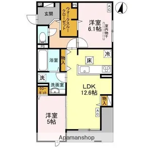 レクタス【3階】の間取り