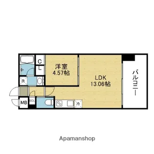 プレジオ玉造【11階】の間取り