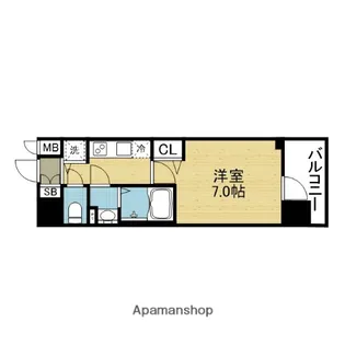 Cion Osaka East Gate【5階】の間取り