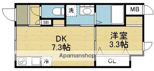 CREST TAPP 天王寺EAST【1階】の間取り