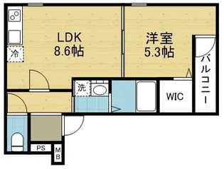 フジパレスPLUM【103号室】の間取り