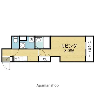 イトーピアホーム近代前【3階】の間取り
