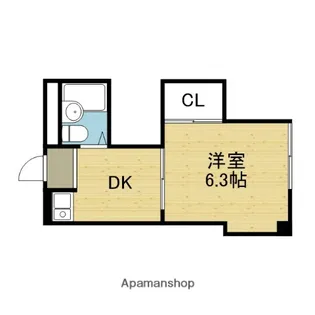 晩成ハイツ関目【1階】の間取り
