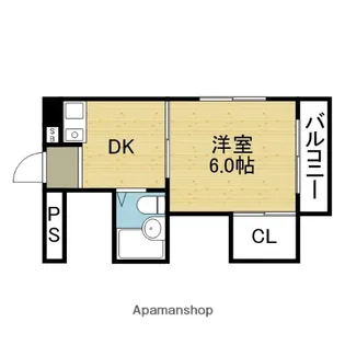 晩成ハイツ関目【2階】の間取り
