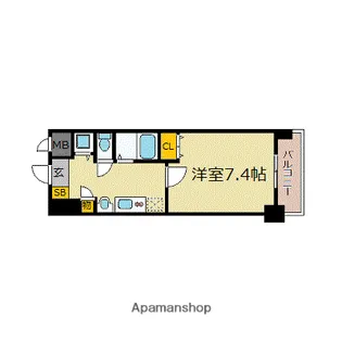 マイナビSTAY心斎橋リベルタ【804号室】の間取り