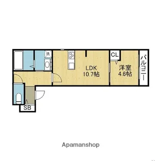 MOON HILLS 上汐【1階】の間取り