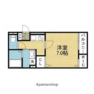 ヴェルメゾン加美東【2階】の間取り