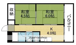 クオリティ俊徳【201号室】の間取り