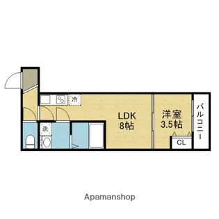 D porta adorable【2階】の間取り