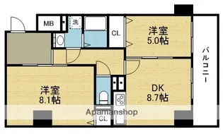 ハイラインⅤ【14階】の間取り