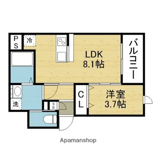 ROBOT HOME 平野(ロボットホーム ヒラノ)【201号室】の間取り
