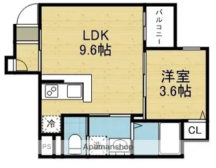 ROBOT HOME 平野(ロボットホーム ヒラノ)【303号室】の間取り