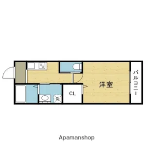 BELLEVUE生野西ANNEX【203号室】の間取り