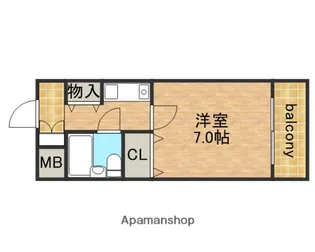 メゾンマツウラ【5階】の間取り