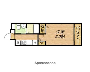 エステムプラザ大手前エヴァース【3階】の間取り