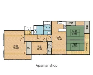 エイチツーオー今里ビル【301号室】の間取り